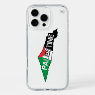 Free Palestine Palestine Flag on Palestine Map iPhone 16 Pro Max Case