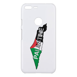 Free Palestine Palestine Flag on Palestine Map Uncommon Google Pixel XL Case
