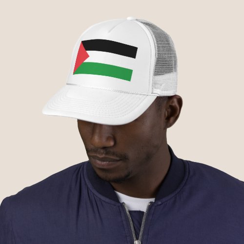 FREE PALESTINE PALESTINE FLAG TRUCKER HAT