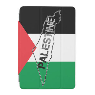 Free Palestine Palestine Map on Palestine Flag iPad Mini Cover