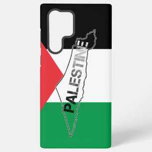 Free Palestine Palestine Map on Palestine Flag Samsung Galaxy S22 Ultra Case