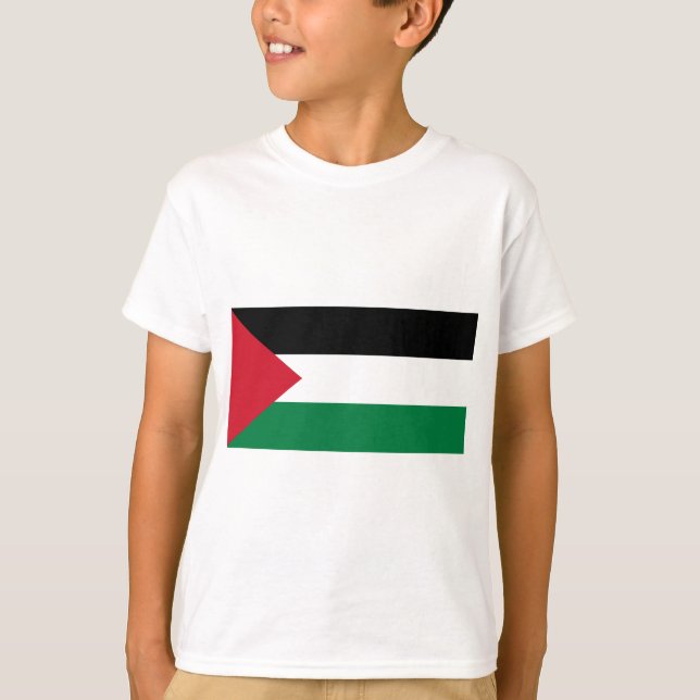 Free Palestine - Palestinian Flag (علم فلسطين‎) T-Shirt (Front)