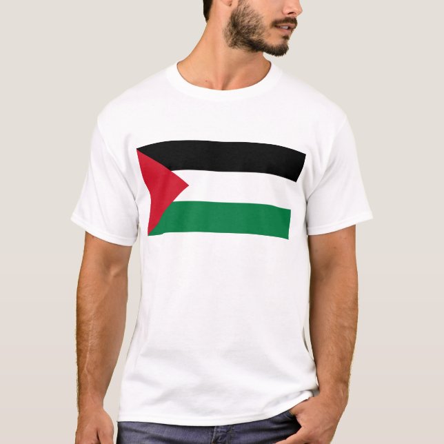 Free Palestine - Palestinian Flag (علم فلسطين‎) T-Shirt (Front)