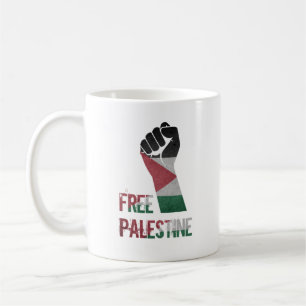 free palestine palestinian flag coffee mug
