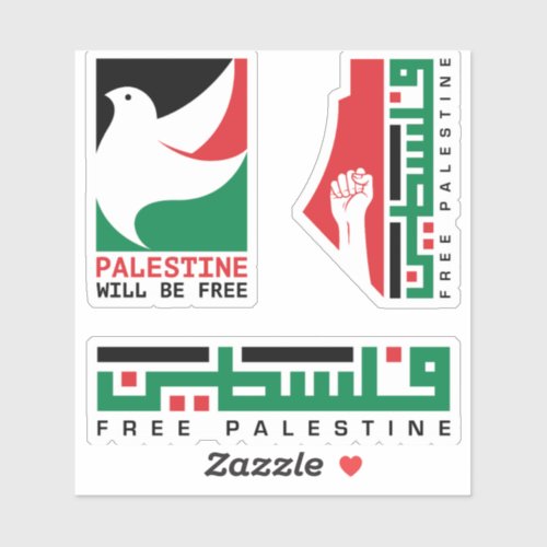 Free Palestine Palestinian Freedom Stickers Pack1