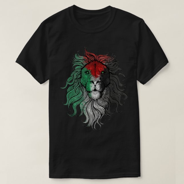 Free palestine Palestinian lion T-Shirt (Design Front)