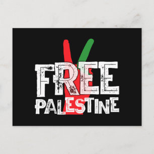 Free Palestine Palestinian Patriotic Ceasefire Tee Holiday Postcard