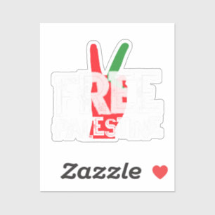 Free Palestine Palestinian Patriotic Ceasefire Tee Sticker