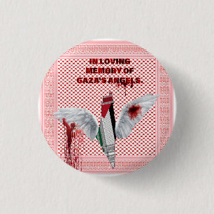 Free Palestine Pin, Palestinian Scarf Theme Button