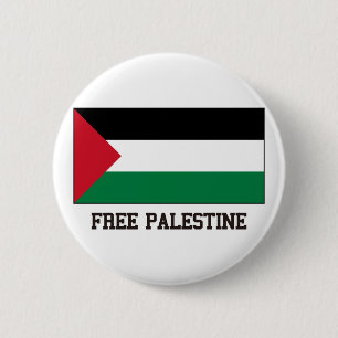 Free Palestine Pinback Button