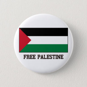 Free Palestine Pinback Button
