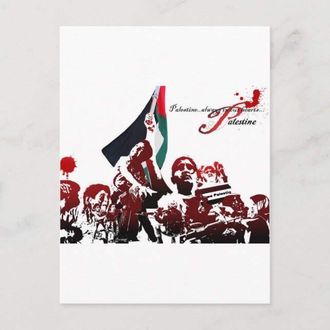 FREE PALESTINE POSTCARD (Front)