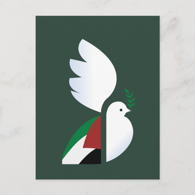 Free Palestine Postcard – Human Rights Awareness  (Front)