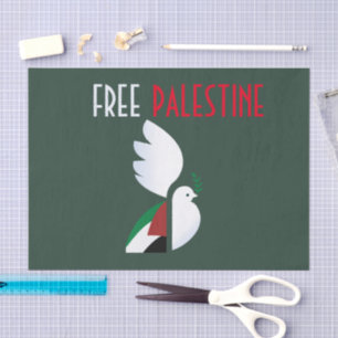 Free Palestine Postcard – Human Rights Awareness Tissue Paper