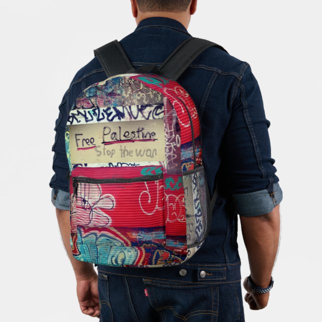 Free Palestine Printed Backpack (Insitu (Model))