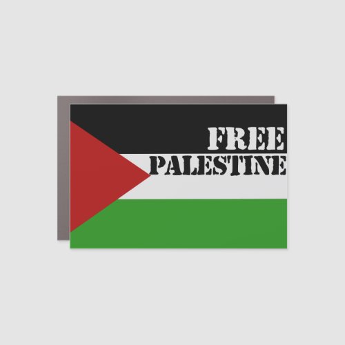 Free Palestine Rectangular  Car Magnet