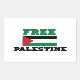 Free Palestine Rectangular Sticker