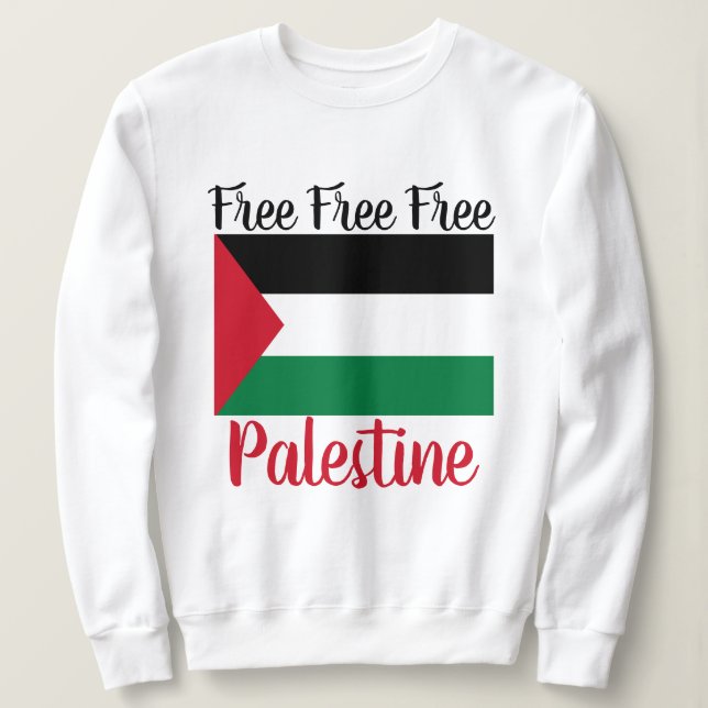 Free Palestine Save Gaza Sweatshirt (Design Front)