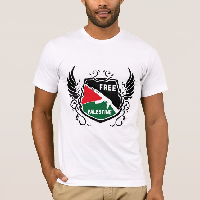 Free Palestine Shield T-Shirt (Front)