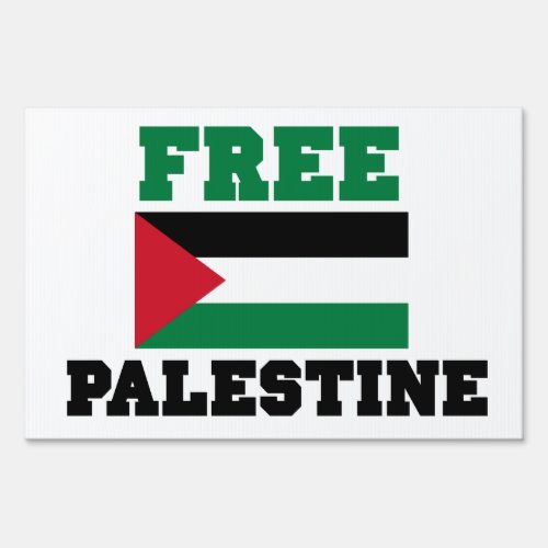 Free Palestine Sign