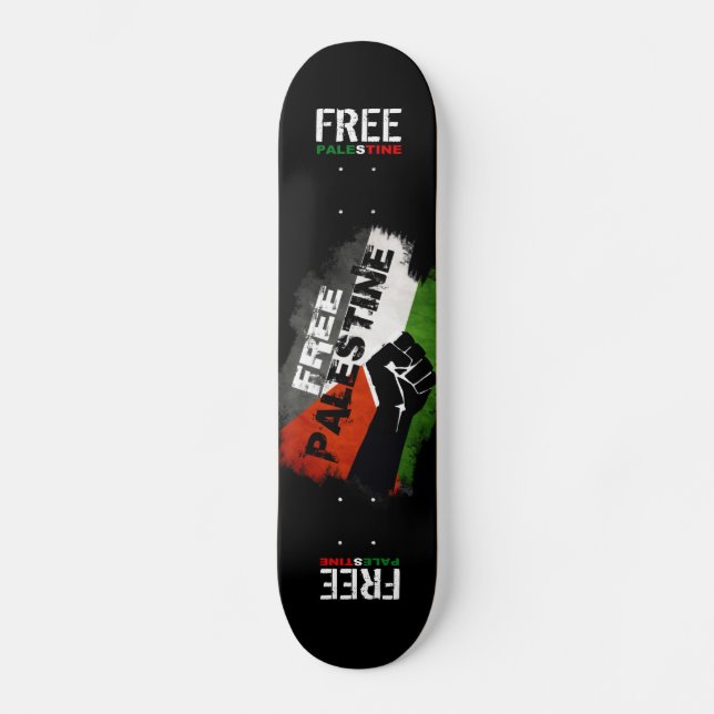 Free Palestine Skateboard Deck (Front)