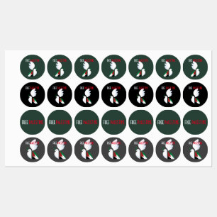 Free Palestine Solidarity Labels – Human Rights 