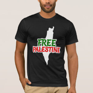 Free Palestine, Solidarity, Palestine map T-Shirt