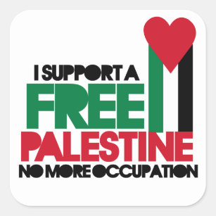 CafePress Palestine In Arabic Black Sticker Square Sticker 871329186 