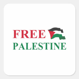 free palestine  square sticker