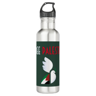 Free Palestine Stainless Steel Water Bottle 
