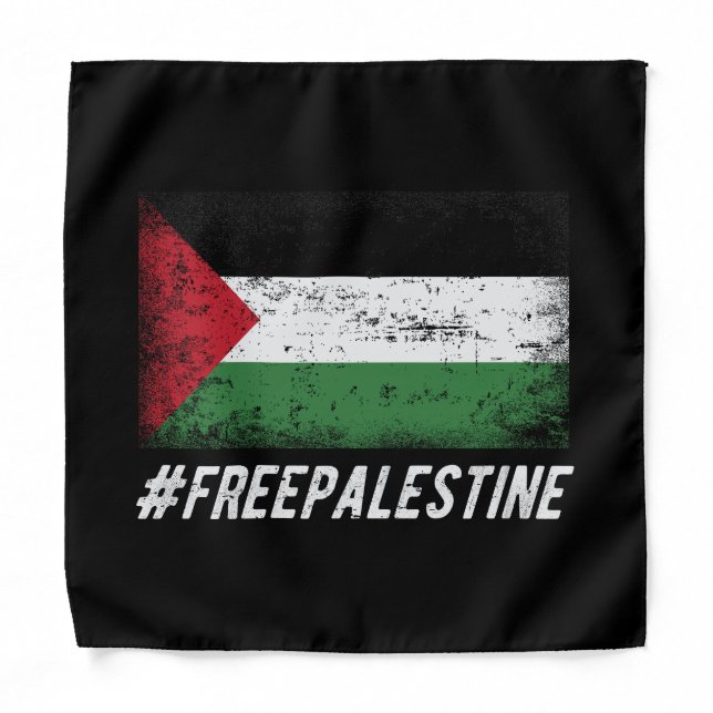 Free Palestine Stand with Palestine Bandana (Front)
