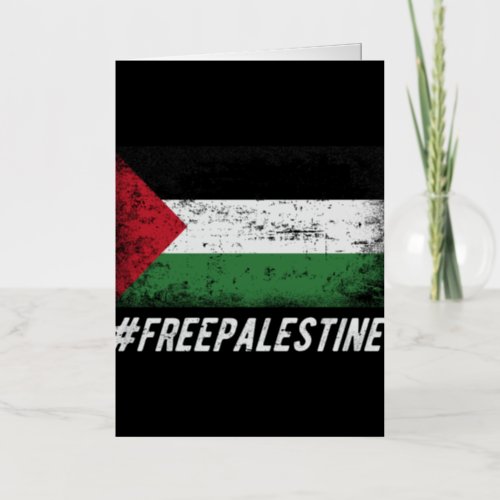 Free Palestine Stand with Palestine Foil Greeting Card