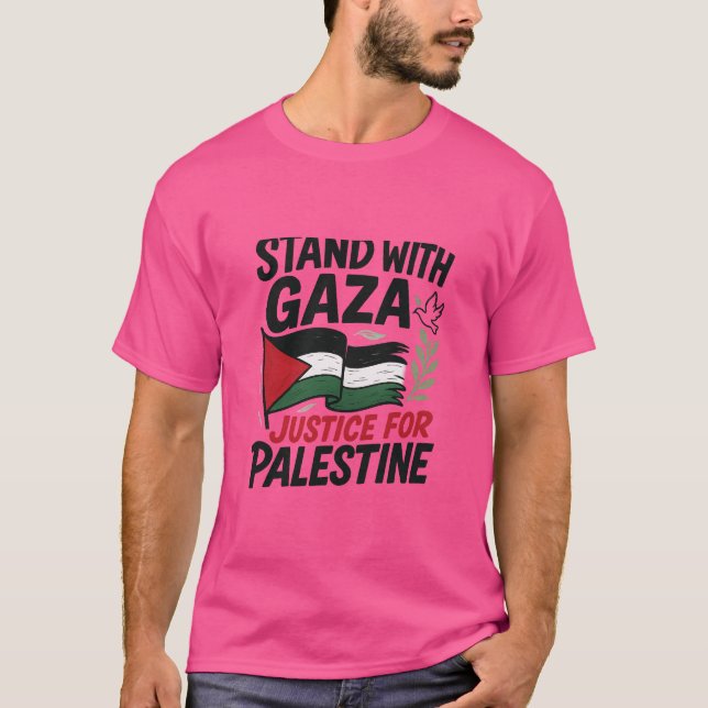Free Palestine Stand With Palestine Palestine T-Shirt (Front)