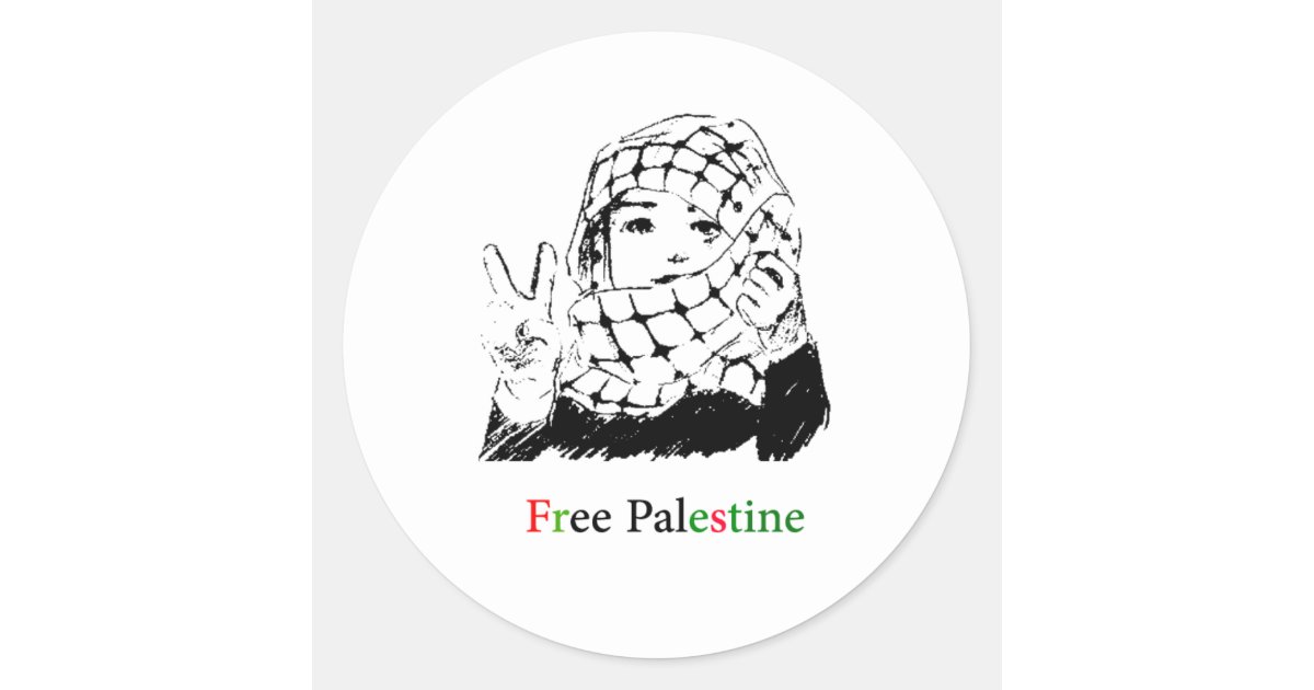 Free Palestine Flagge Vintage Palästina' Sticker
