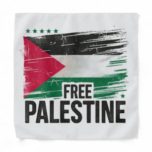 Free Palestine Support Palestine Bandana