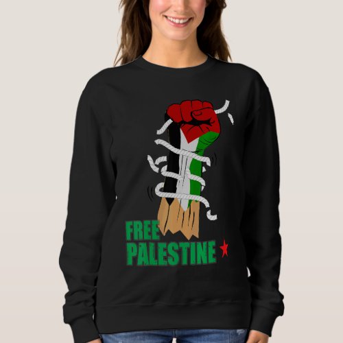 Free Palestine Support Palestine Gaza Jerusalem Pa Sweatshirt