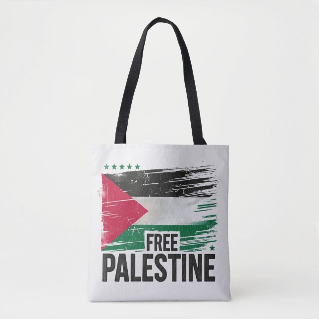 Free Palestine Support Palestine Tote Bag (Front)
