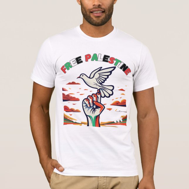 "Free Palestine"  T-Shirt (Front)
