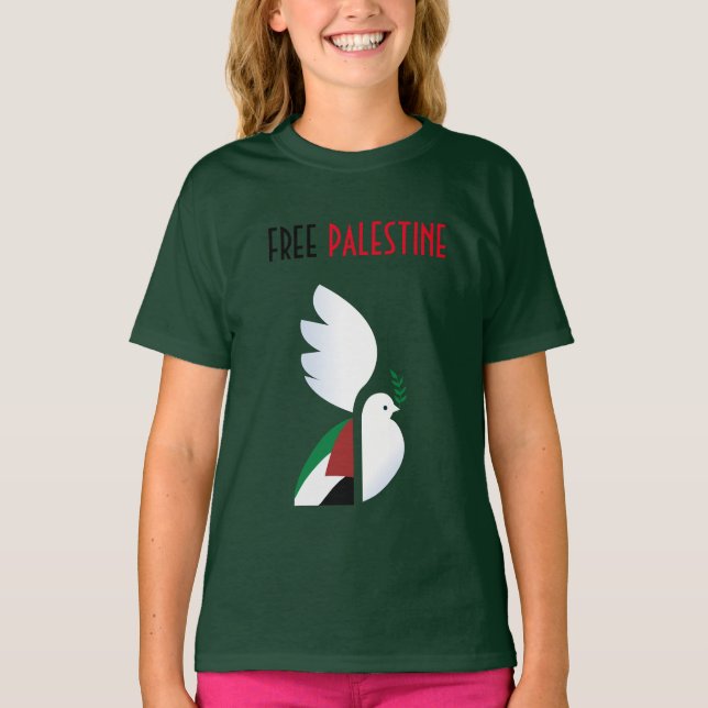 Free Palestine T-Shirt – Human Rights Activist (Front)