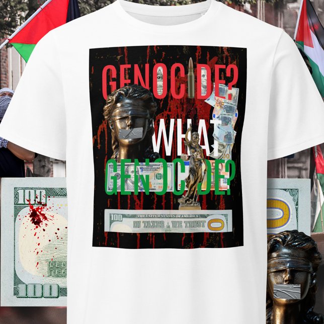 Free Palestine T-shirt | No To Genocide On Gaza  (Free Palestine, Save Gaza, call for justice, palestine flag, save Palestine.)