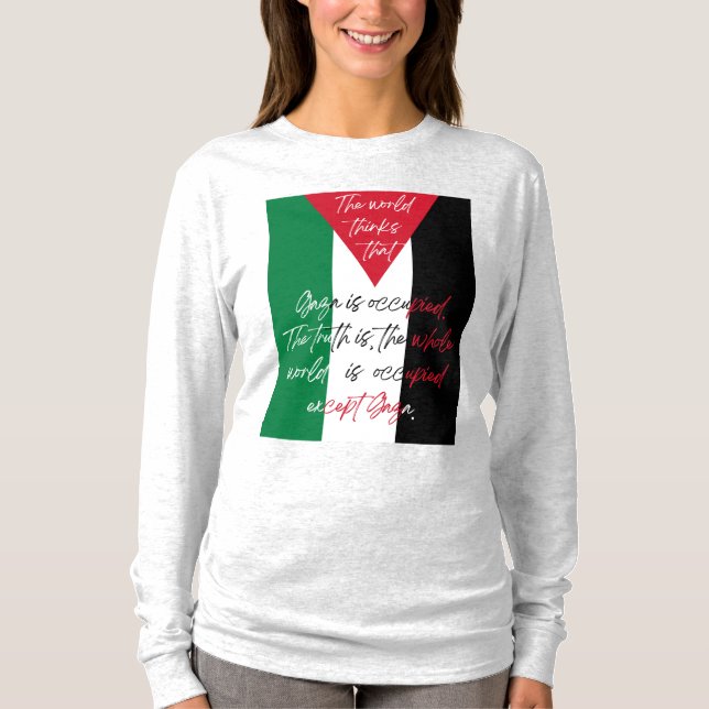 Free Palestine T-shirt - Save Gaza T-shirt (Front)