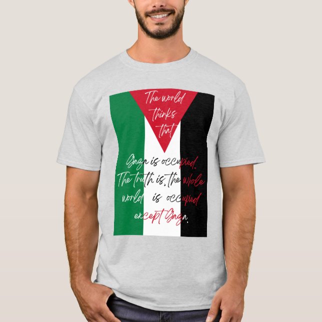 Free Palestine T-shirt - Save Gaza T-shirt (Front)