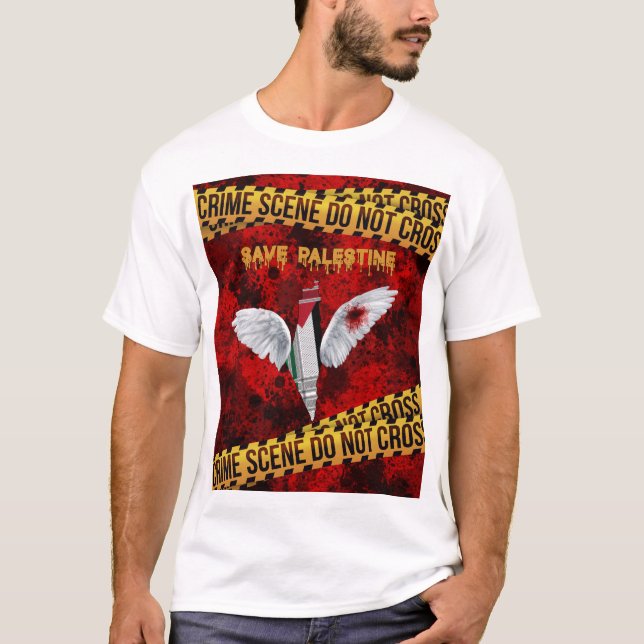 Free Palestine T-shirt - Save Palestine T-shirt (Front)