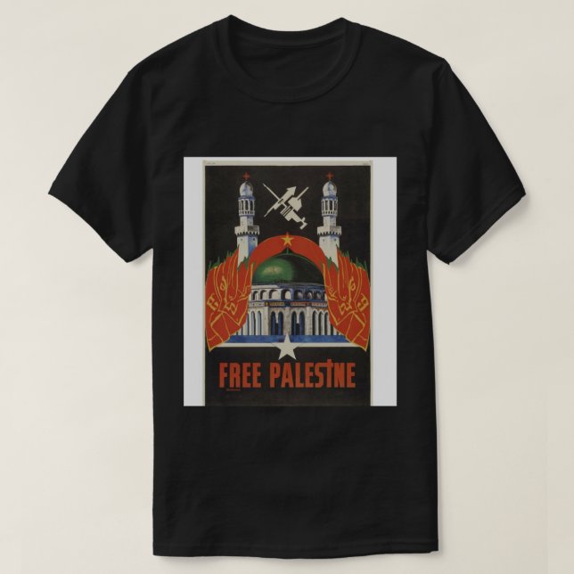 Free Palestine t-shirt, Soviet-style T-Shirt (Design Front)