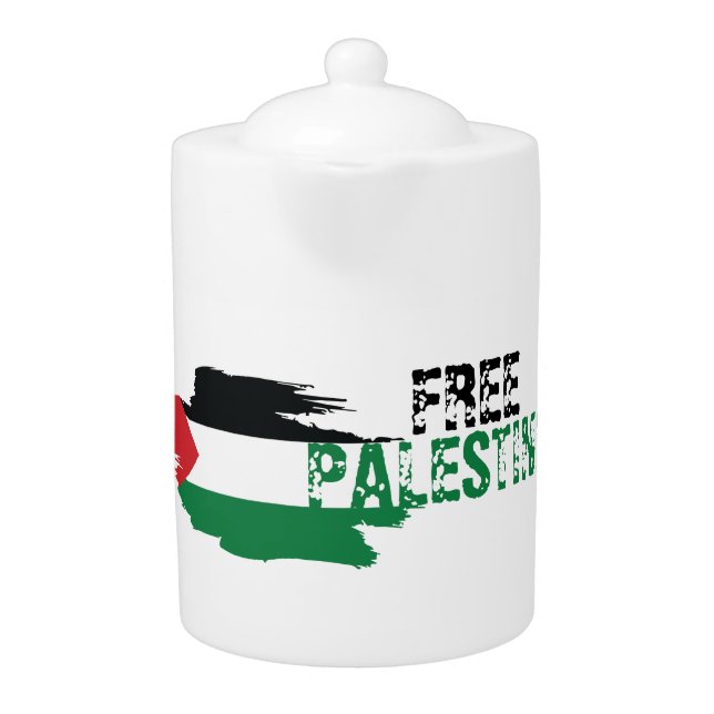 FREE PALESTINE TEAPOT (Front)