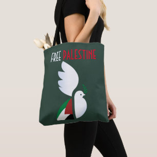 Free Palestine Tote Bag Pro-Palestinian Statement