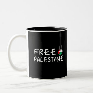 Free Palestine Two-Tone Coffee Mug