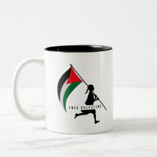 Free Palestine Two-Tone Coffee Mug