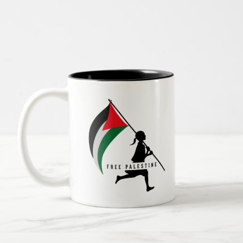 Free Palestine Two_Tone Coffee Mug