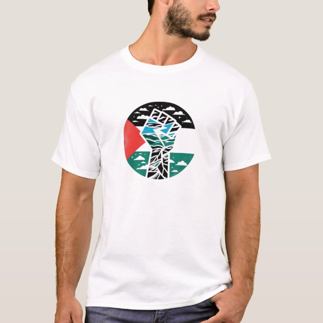 Free Palestine - Voices for Justice T-Shirt (Front)